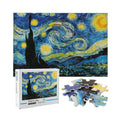Customized Famous Picture Starry Night Children 1000 Pieces Paper Jigsaw Puzzle with Box