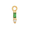 Trillion 925 Silver Turquoise Diamond bar Mix Match Single Pendant Drop Earrings