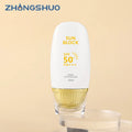 Wholesale 50ml Sunscreen Packaging Bottle White Plastic Cosmetic Squeeze Tube Packaging for Sunscreen Cream