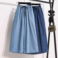 Wide Leg Baggy Big Size Dark Light Blue High Waist Plus Size Women Jeans Bulk With Stretch