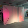 BJ210511-40 LUCKYGOODS 2025 Hot Sale White Rectangle Acrylic Wedding Backdrop Stand for Party Decoration