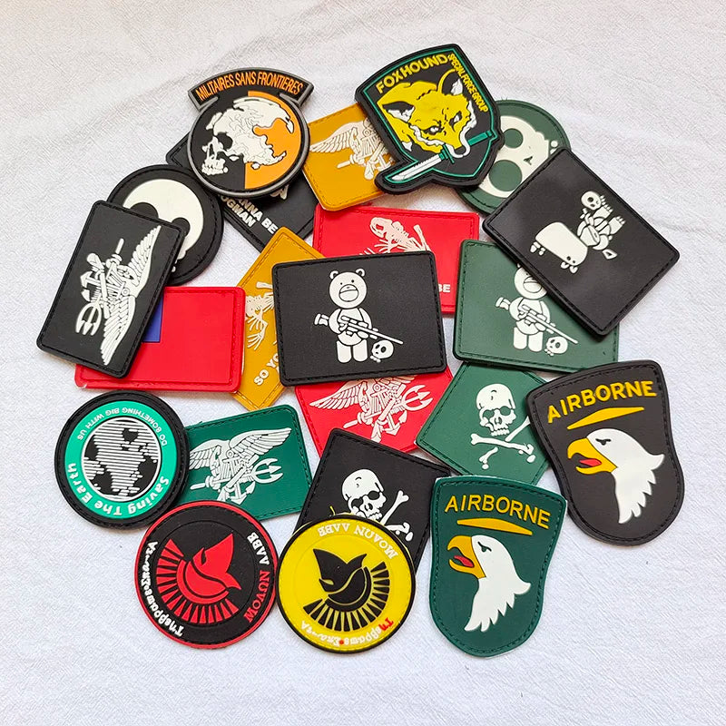 Seals American Flag 101 Eagle Sparta Foxhound Special Force Group Appliqued Customizable 3D PVC Rubber Patches Hooks Custom