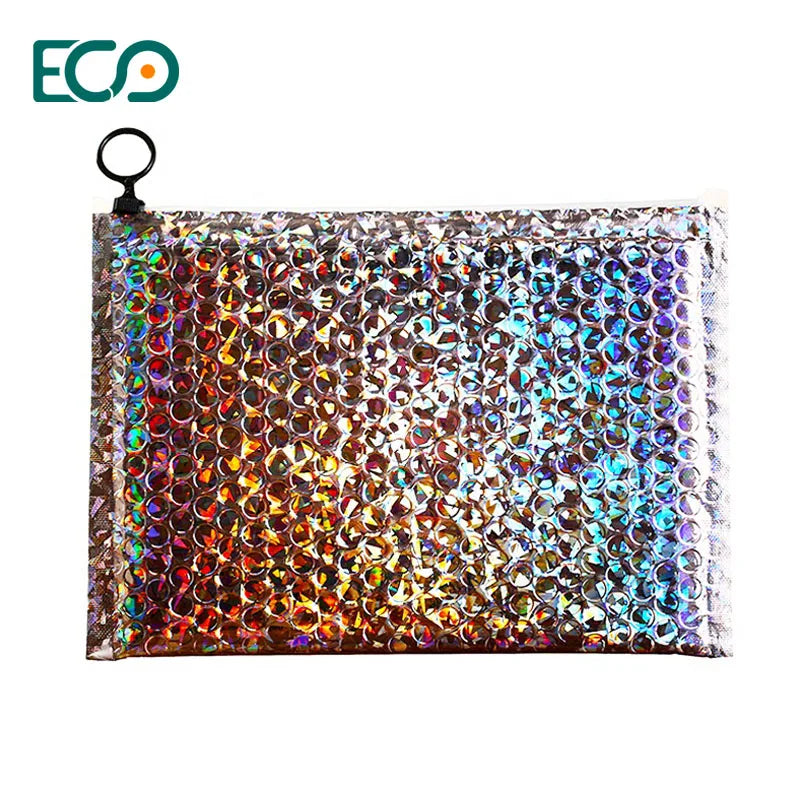 ReusableZip Bubble Mailer Storage Shipping Bag Polymailer with Zipper