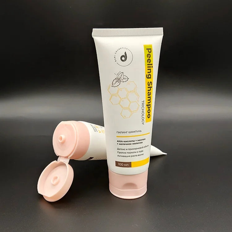 Wholesale Plastic Cosmetic Tubes 40mm Diameter 100ml Capacity Matte Finish Flip Top Packaging for Face Wash and Face Masks