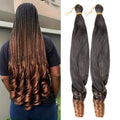 Silky Straight Straight Pony Synthetic  Hair Styles Extensions Crochet Braids Ombre Colored Braiding Hair for Women