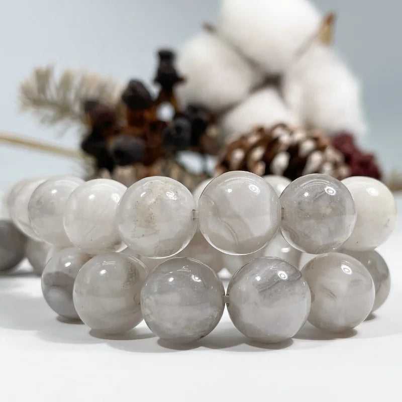 Wholesale Natural White Crazy Lace Agate Gemstone Beads 4mm-12mm for Jewelry Making & DIY Handmade Crafts Stone Beads