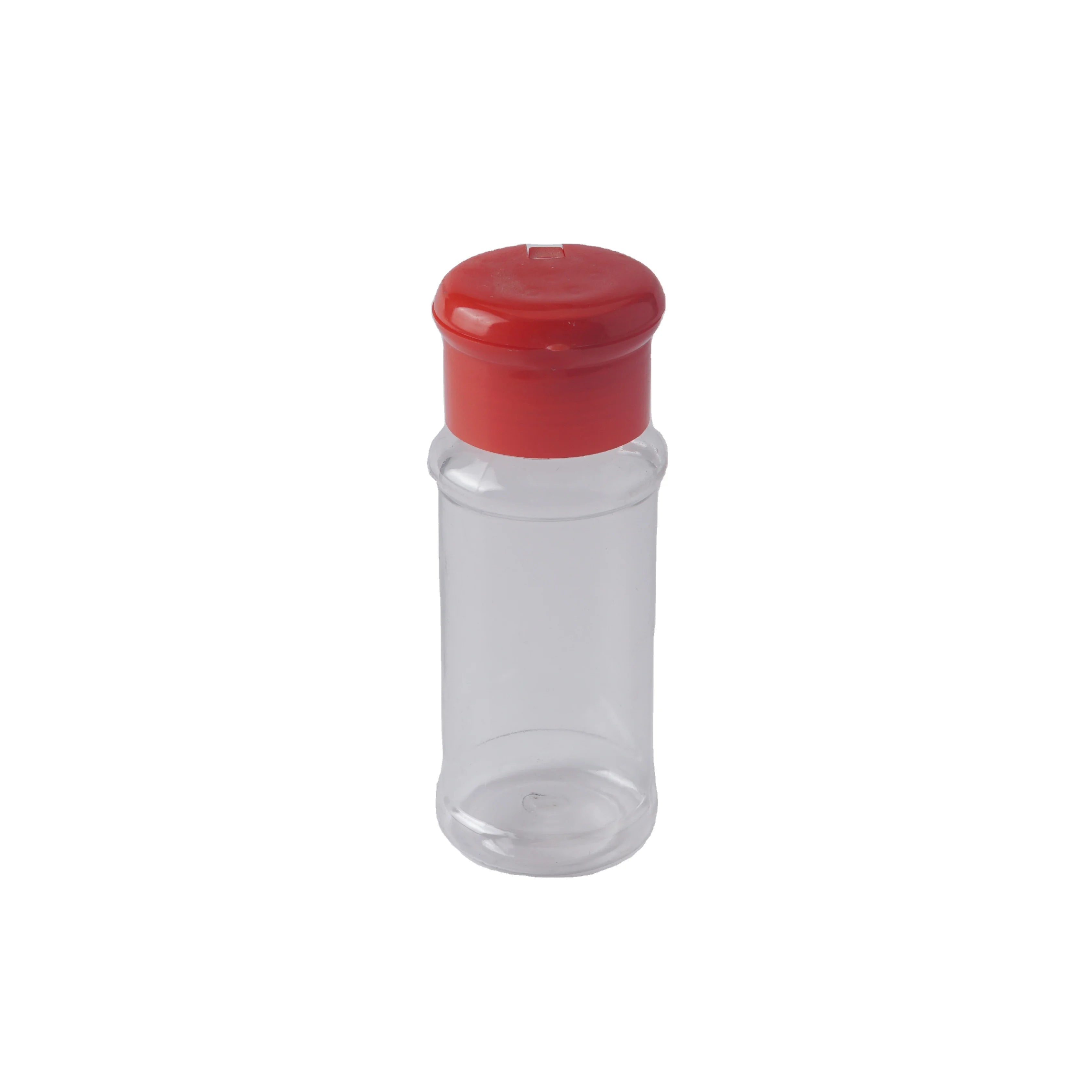 100ml Empty PET Plastic Spice Shaker With Flip Cap Powder Container Lid Seasoning Bottles Jar Packaging
