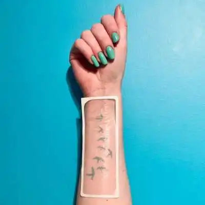 Inkobx Waterproof Temporary Tattoo Stickers Custom Small Simple Last Body Art No Water Transfer Similar to Watercolor Arm Tatu