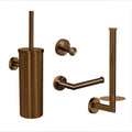 Modern Stainless Steel Wall Mounted Toilet Brush and Paper Holder Set Bathroom Accessories