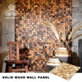 MUMU DESIGN New Ideal Product Indoor 3D Wooden Wall Tile Decorative Material Old Ship Wood Mosaic