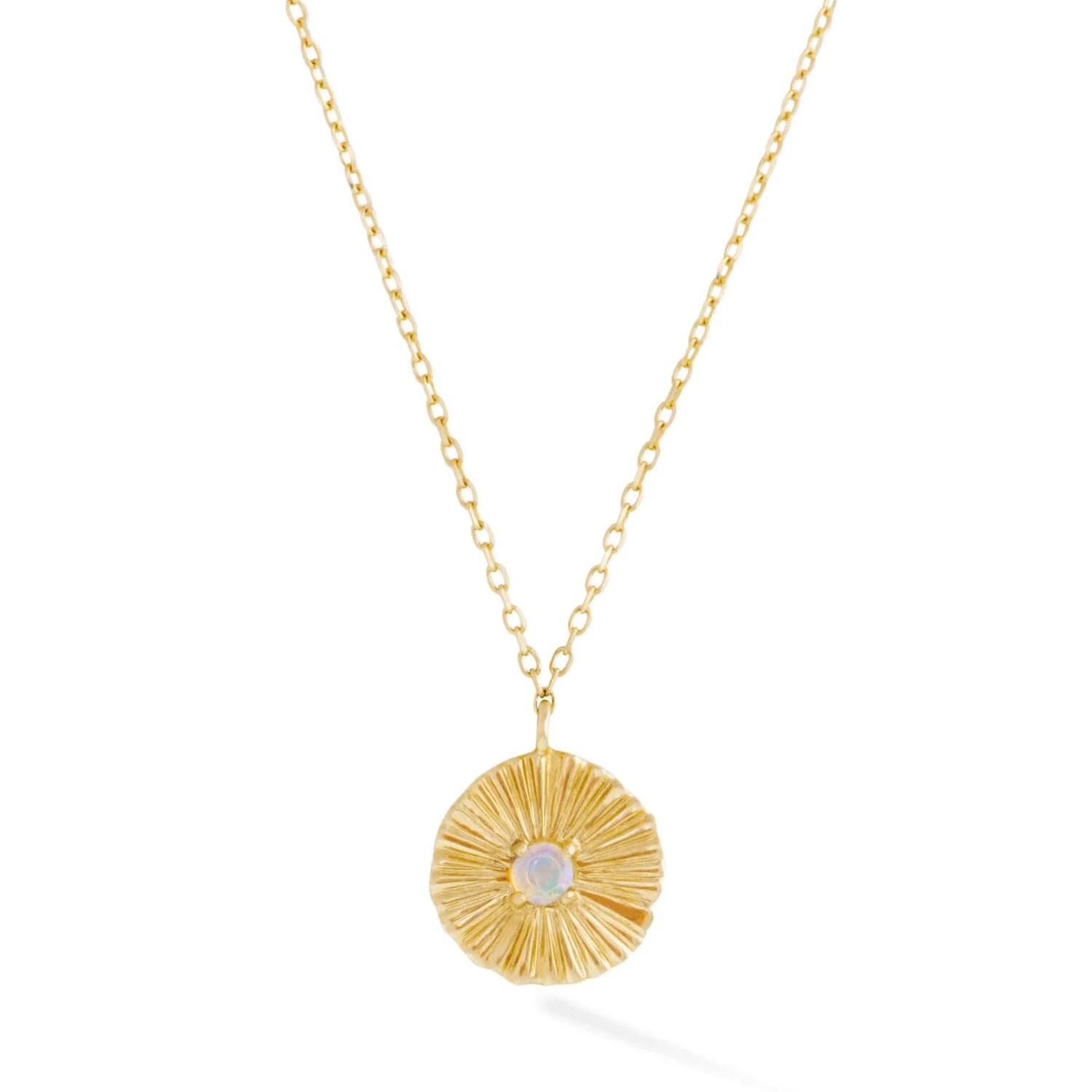 Dainty Colored Gemstone Jewelry Eternal Opal Gold Necklace Girls Silver Fashion Jewelry