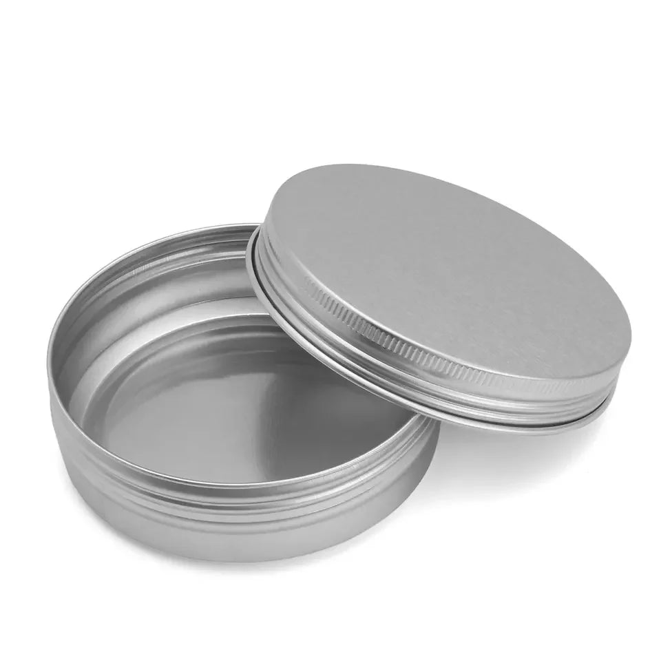 Top Screw Lid Aluminum Box Custom 2 oz 3 oz 4 oz White Matte Black Aluminum Can Metal Tin