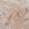 Custom 100% Polyester Luxury Jacquard Lace Fabric Fine Embroidery Beaded Sequins Tear-Resistant Wedding Dresses Stage Girls