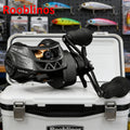 [Germany Stock] Rooblinos AK Waterdrop Baitcasting 7.2:1 Gear Ratio Left Hand Nylon Aluminum Two-Speed System for Lake River