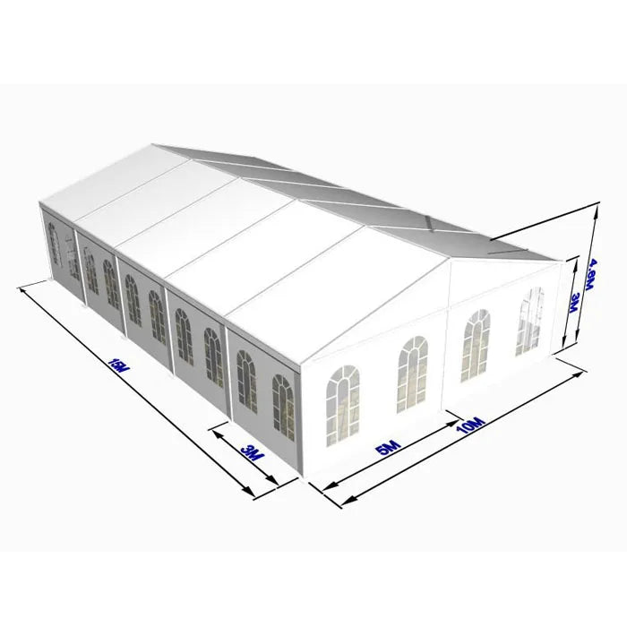 10x20m Aluminium Transparent Clear Roof Party Tent China