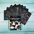 GF Children DIY Creative Color Scratch Painting Custom Drawing rainbow Magic Graffiti Scratch Paper Art Set for Kids