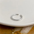 Simple Glossy 925 Sterling Silver Stackable Open Adjustable Rings for Women Party Gifts Jewelry