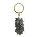 HZ 100% Reliable Natural stone key ring_ Labradorite Stone energy Key chain_ Labradorite grape Shaped Pendant crystals healing stones