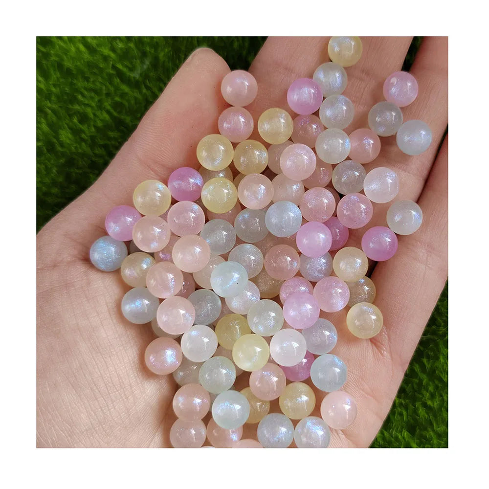 Wholesale 500g 6MM 8MM No Hole Loose Jelly Beads Acrylic Beads Without Hole for Nail Art Makeup Jewelry Making DIY