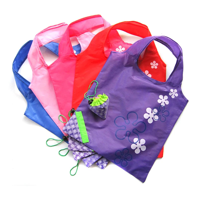 New wholesale custom made Promotional fruit animal tote bag recycle woman Handbag Foldable Reusable Grocery eco shopping Bags stock