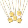 Wholesale Trendy 18K Gold Plated Jewelry Month Flower Design 12 Birthstone Pendant Necklace Non Tarnish Free Jewelry