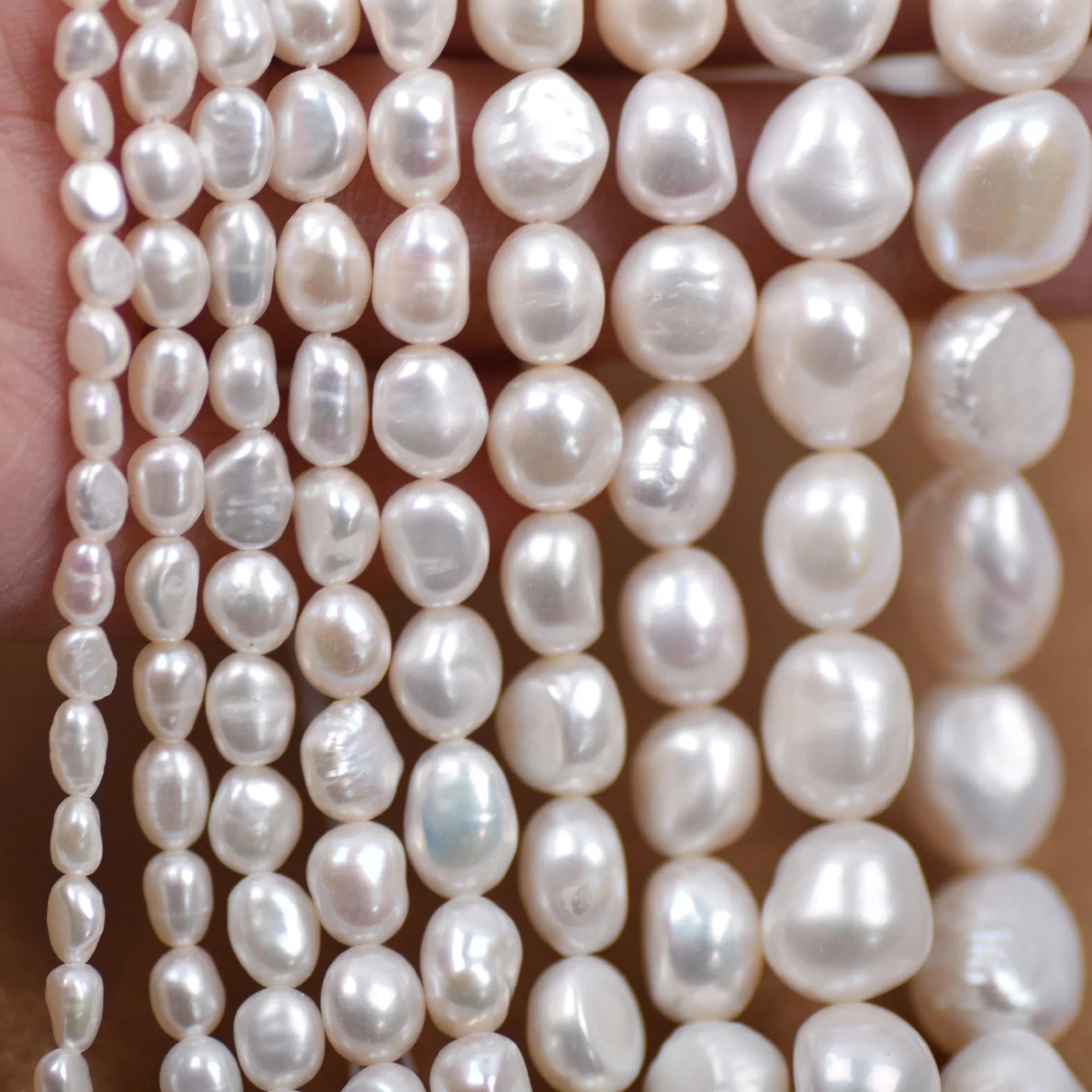 AAA 4-10mm Baroque Irregular Shape Loose Natural Freshwater Pearl Necklace Bracelet Beads for Jewelry Making