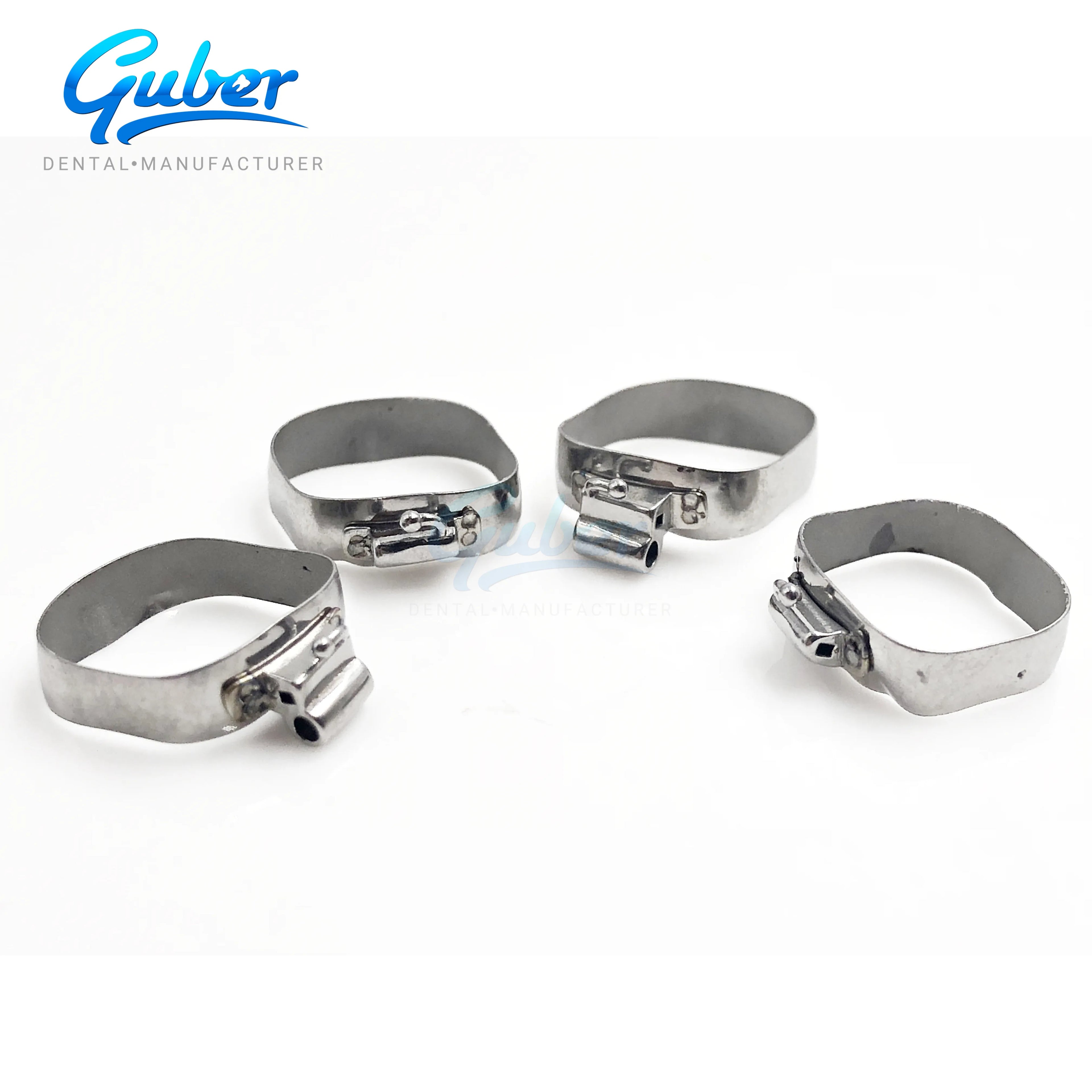 Guber Weldable Dental Tube Molar Band U2L1 Non-Convertible Buccal Tube for Multi-Purpose Oral Hygiene Products