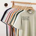Factory Custom Wholesale 240 Gsm Heavy Cotton Short Sleeve Drop Shoulder T-Shirt for Men