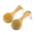 OEM Natural Sisal Bristle Dry Brush Long Handle Dutch Wood Handle for Body and Facial Scrubbing
