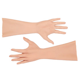 OEM/ODM Silicone Gloves Simulation Finger Arm Sleeve Without Nail with Texture Scar Cover COS Props Simulation for Women