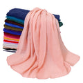 GLS068 Wholesale Factory Custom Women Hijab Muslim Scarf Voile Scurt Cheap New Chinese TR Cotton Shawl Scarves