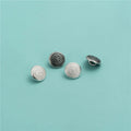 Wholesale Personalized S925 Sterling Silver Round Button for Necklace Jewelry Making Accessories Supplies
