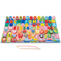 Wholesale Children Wooden Toys Digital Blocks Animal Letters Matching Board Kids Early Educational Wooden Toys
