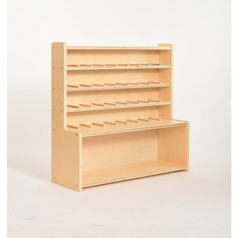 Montessori Furniture Set for Kids Preschool Cup Storage Cabinet Rack Wood Nursery Furniture Preschool Furniture