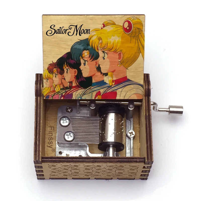 Vintage Mini DIY Hand Crank Music Box for Sailor Moon Special Fans Souvenir Friends Christmas Gifts MegaBDM