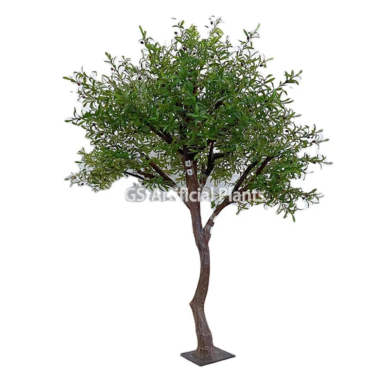 Customization1.2m 1.5m 2.5m Height Tall Plant Bonsai Decoration Wood Branch Artificial Plastic Tree Plant Olive Artificial Tree