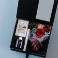 L045 Luxury Mini Soy Wax Aromatherapy Candle Smokeless Natural Dried Flower Bouquet for Christmas Valentine's Day Diwali Ramadan
