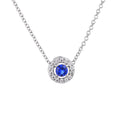 YH JEWELLERY Top Selling New Design 925 Sterling Silver Sapphire Zircon Stones Women Gift Hot Wedding Pendant Necklace