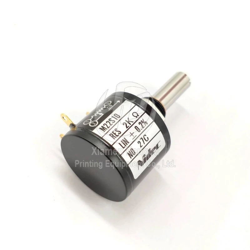 Original Potentiometer M-22S10 M22S10-2K Shaft Offset Printing Machine Spare Parts