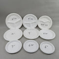 100% Biodegradable BPI & ISO Certified White Disposable Round Bagasse Plate for BBQ/Party