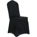 Tenrich 100pcs Black Stretch Spandex/Polyester Durable Reusable Comfortable Chair Slipcovers Customized Size for Wedding Banquet