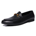 Men's Top Layer Leather Driving Loafers Breathable Durable Slip-on Casual Shoes Height Increasing New Arrival Custom Sample
