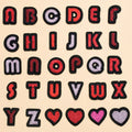 Custom Embroidered Iron on Letter Patches
