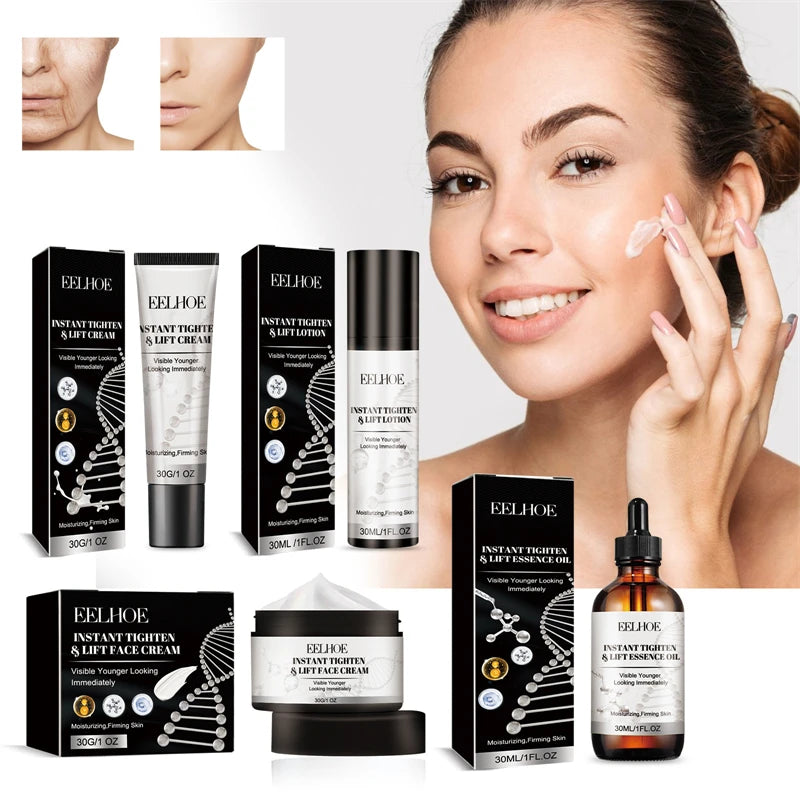 EELHOE Instant Tighten Lift Lotion Essence Oil Moisturizing Plumping Firming Pores Shrinking Wrinkles Fading Lift Face Cream
