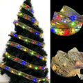 New Style Christmas Ribbon Tape String Light Battery Operated Ribbon LED Light Xmas Gift Christmas Tree Decoration