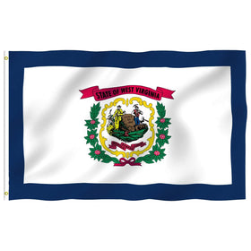 Custom State Flag Product Fast Shipping 3*5ft 100% Polyester Outdoor Garden Decoration West Virginia State Flag