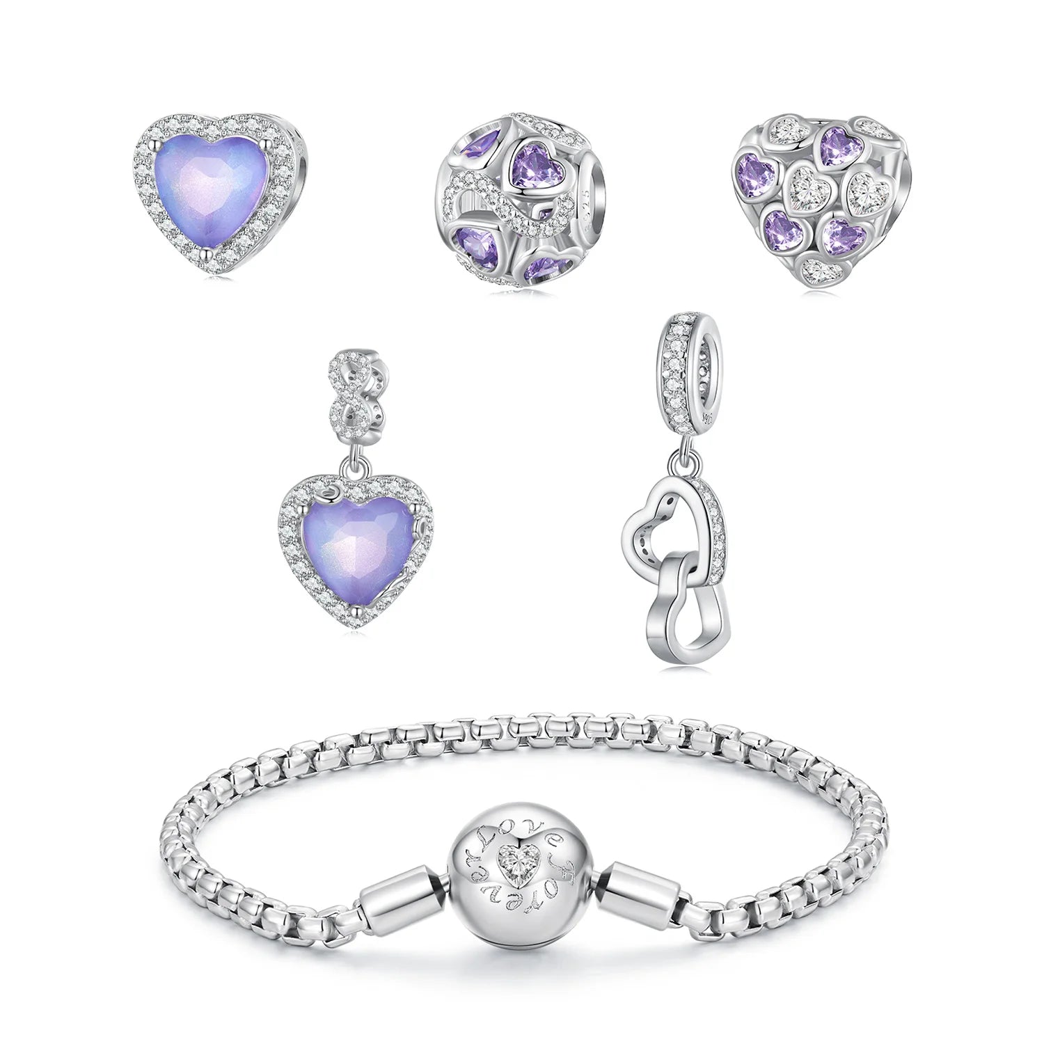 Custom Modern DIY Pendant Romantic Family Guardian Gift for Women's Love Promise Charm