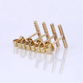 Starsgem 10k 14k 18k Yellow Gold Jewelries Real Round Brilliant Cut Lab Grown Diamonds Earrings