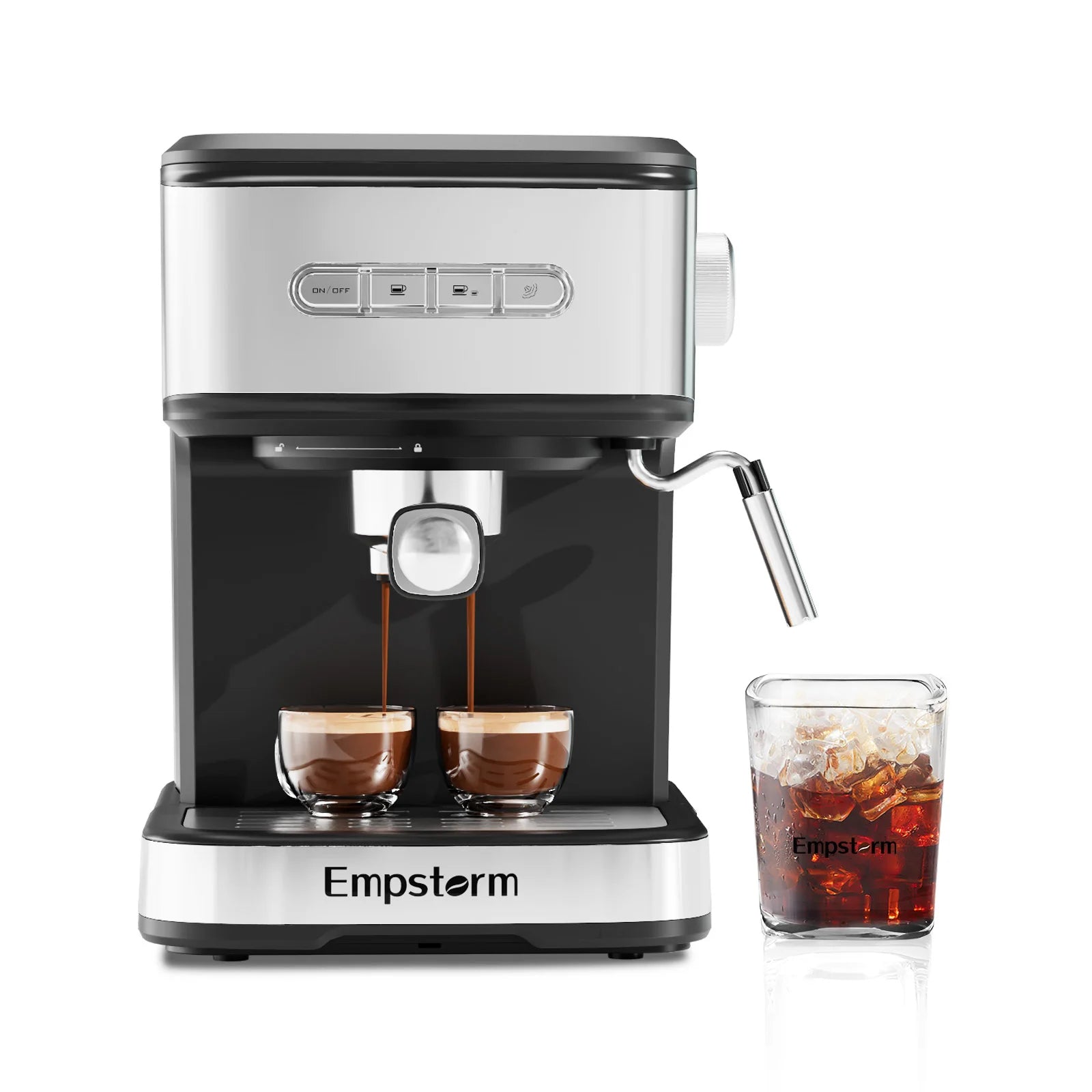 Empstorm High Quality Good Price ETL Certificate Espresso Coffee Machine Espresso Capsule Coffee Machine with Milk Frother