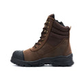 High Quality Winter Construction Breathable Middle Cut Anti-puncture Anti-slip Safety Shoe Side Zipper Industrial Steel Toe Work
